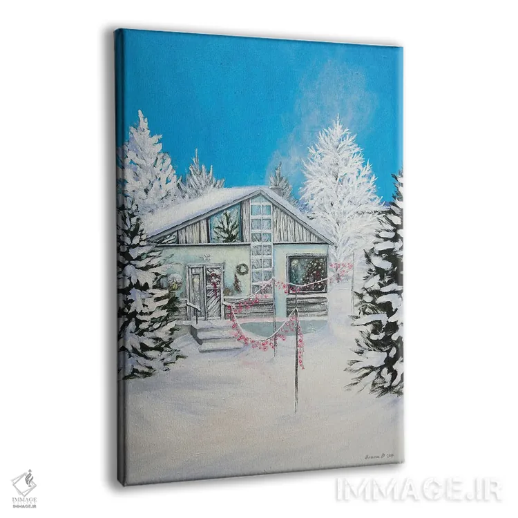 تابلو زمستان همهجا اطراف ماست اثر اگنیشکا تورک - نمای پرسپکتیو محصول