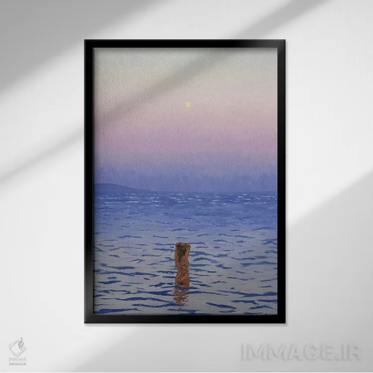 تابلو فقط برای یک لحظه اثر اگنیشکا تورک - نمای قابدار مشکی