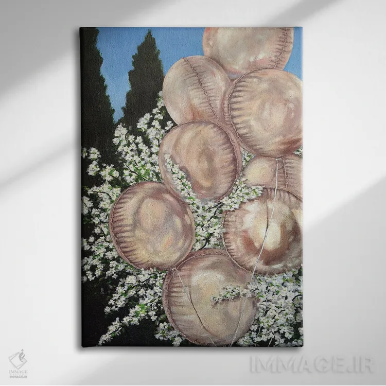 تابلو تو را عاشق خواهم کرد اثر اگنیشکا تورک - نمای روبهرو روی دیوار