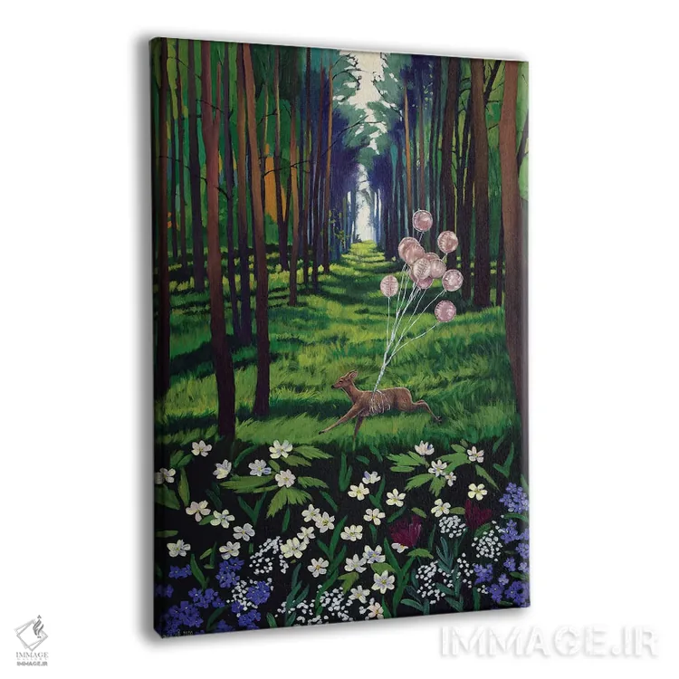 تابلو جنگل بهاری III اثر اگنیشکا تورک - نمای پرسپکتیو محصول