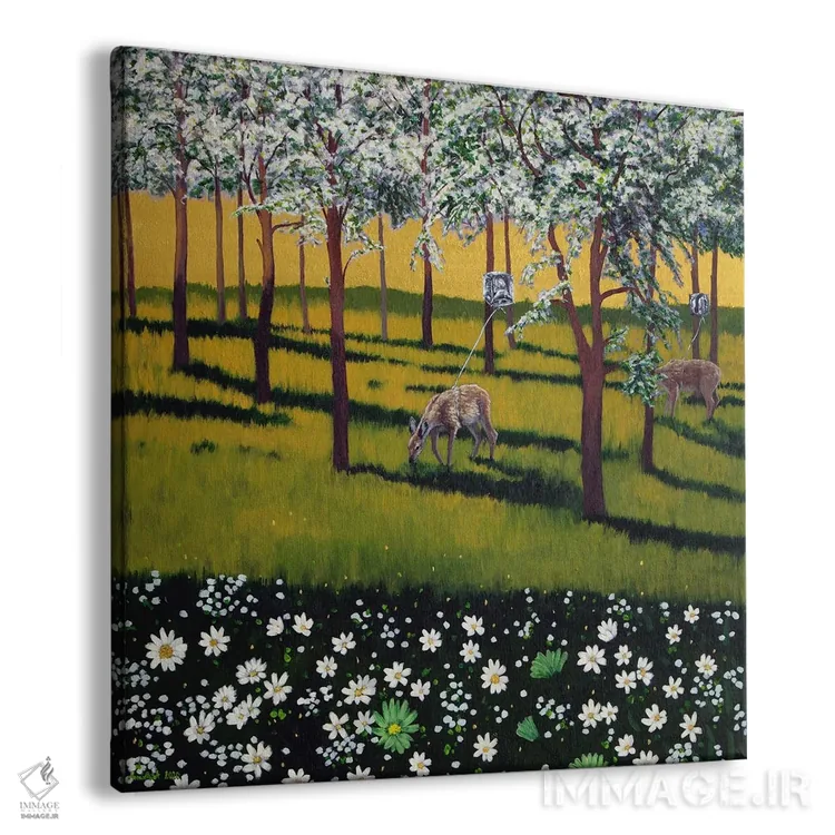 تابلو جنگل بهاری IV اثر اگنیشکا تورک - نمای پرسپکتیو محصول