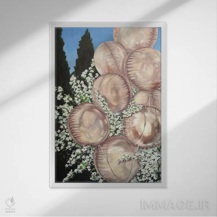 تابلو تو را عاشق خواهم کرد اثر اگنیشکا تورک - نمای قابدار سفید