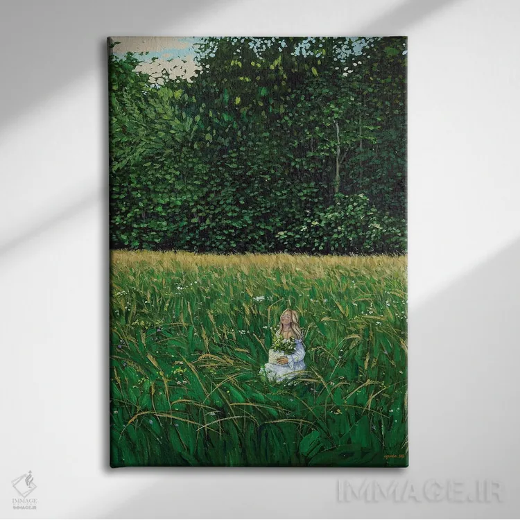 تابلو بیداری اثر اگنیشکا تورک - نمای روبهرو روی دیوار