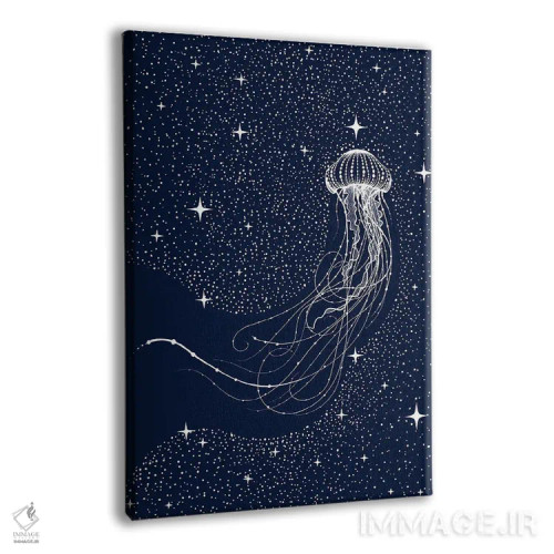 تابلو عروس دریایی ستارهای اثر علیرضا چاکر - نمای پرسپکتیو محصول