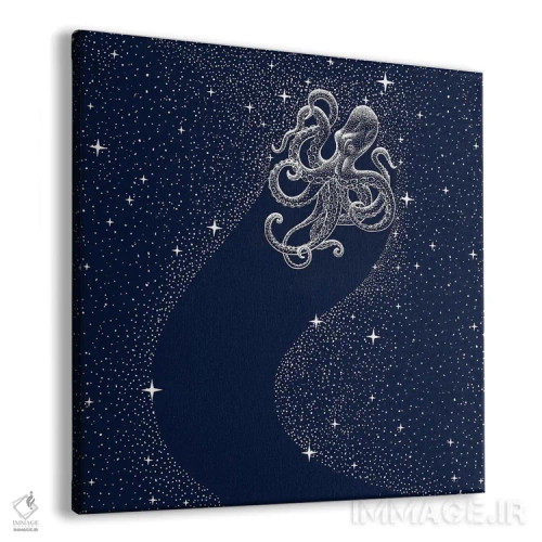 تابلو هشتپای ستارهای اثر علیرضا چاکر - نمای پرسپکتیو محصول