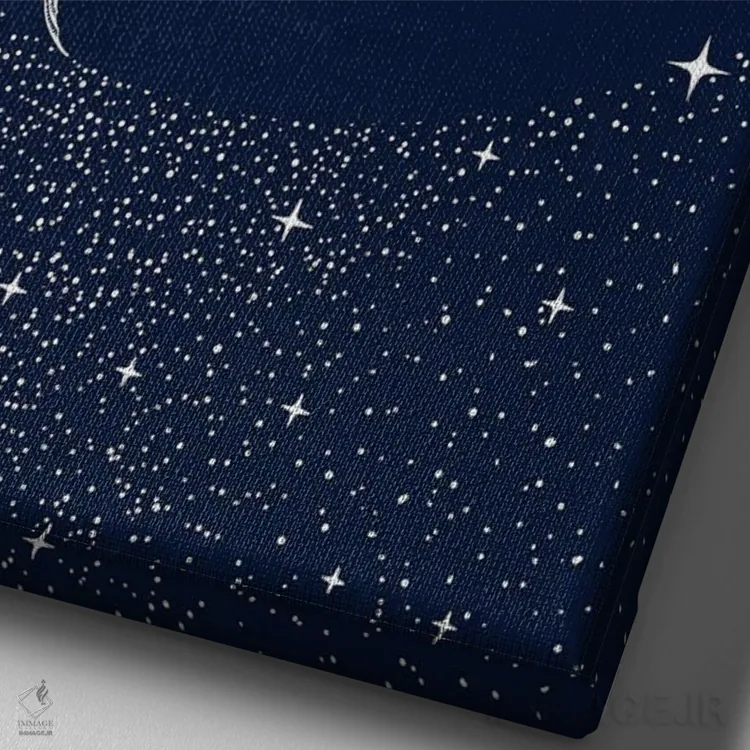 تابلو ملوان ستارهای اثر علیرضا چاکر - نمای نزدیک بافت بوم