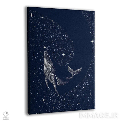 تابلو نهنگ ستارهای اثر علیرضا چاکر - نمای پرسپکتیو محصول