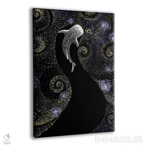 تابلو ستارهخوار به سبک ونگوگ اثر علیرضا چاکر - نمای پرسپکتیو محصول