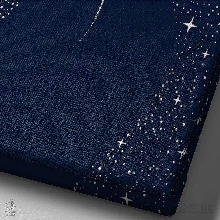 تابلو گردآورندهٔ ستاره اثر علیرضا چاکر - نمای نزدیک بافت بوم