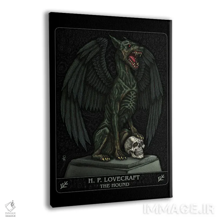 تابلو سگ شکاری اثر آژمودای - نمای پرسپکتیو محصول