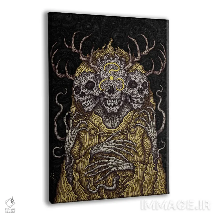 تابلو نشان زرد اثر آژمودای - نمای پرسپکتیو محصول