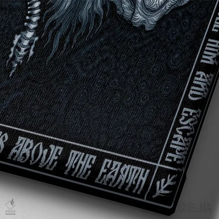 تابلو آیکون ایتاکوا اثر آژمودای - نمای نزدیک بافت بوم