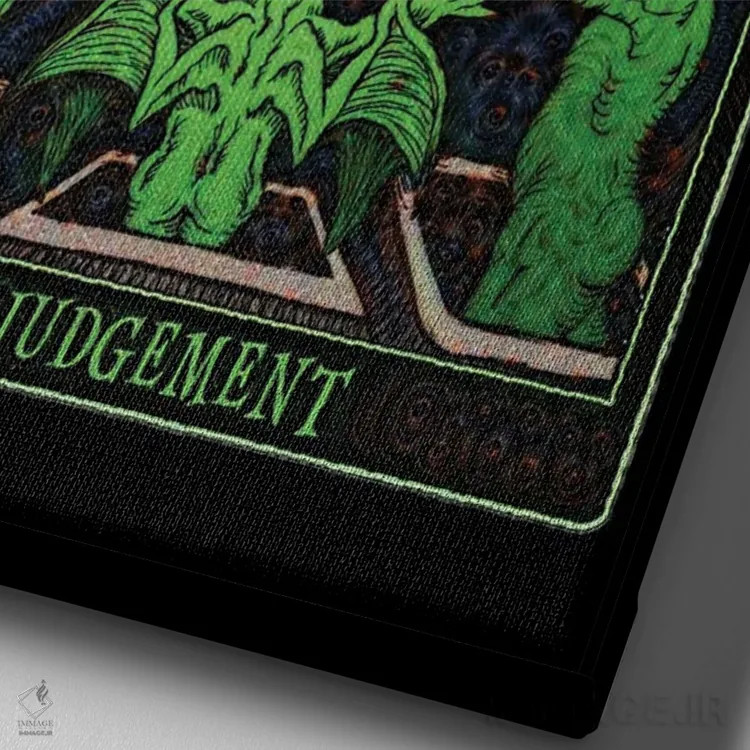 تابلو داوری کتوله اثر آژمودای - نمای نزدیک بافت بوم