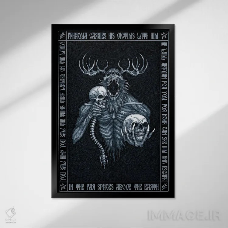 تابلو آیکون ایتاکوا اثر آژمودای - نمای قابدار مشکی