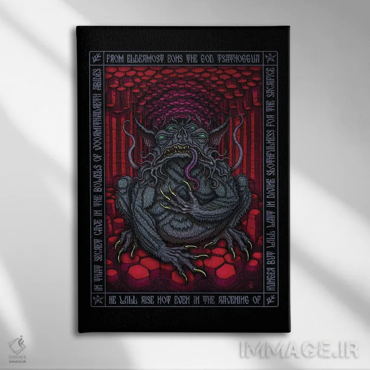 تابلو آیکون تساتوگوا اثر آژمودای - نمای روبهرو روی دیوار