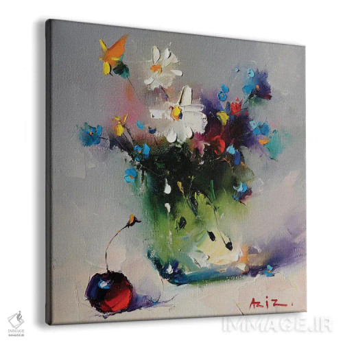 تابلو دستهگل اثر عزیز سلیماناف - نمای پرسپکتیو محصول