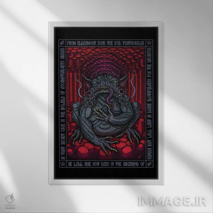 تابلو آیکون تساتوگوا اثر آژمودای - نمای قابدار سفید