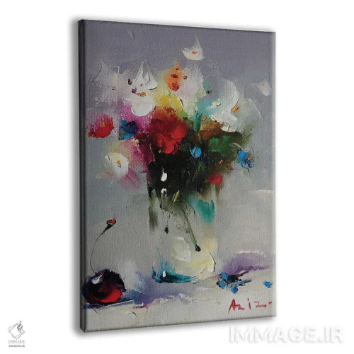 تابلو دستهگل گلها اثر عزیز سلیماناف - نمای پرسپکتیو محصول