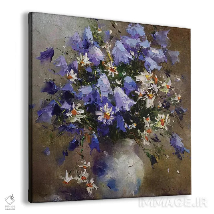 تابلو زنگولهایها (نوعی گل) اثر عزیز سلیماناف - نمای پرسپکتیو محصول