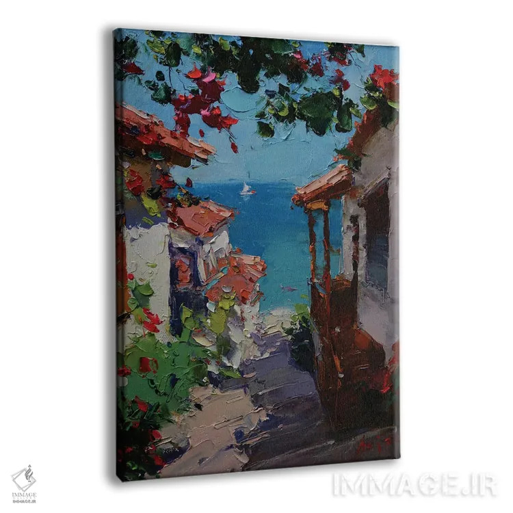 تابلو منظره اثر عزیز سلیماناف - نمای پرسپکتیو محصول