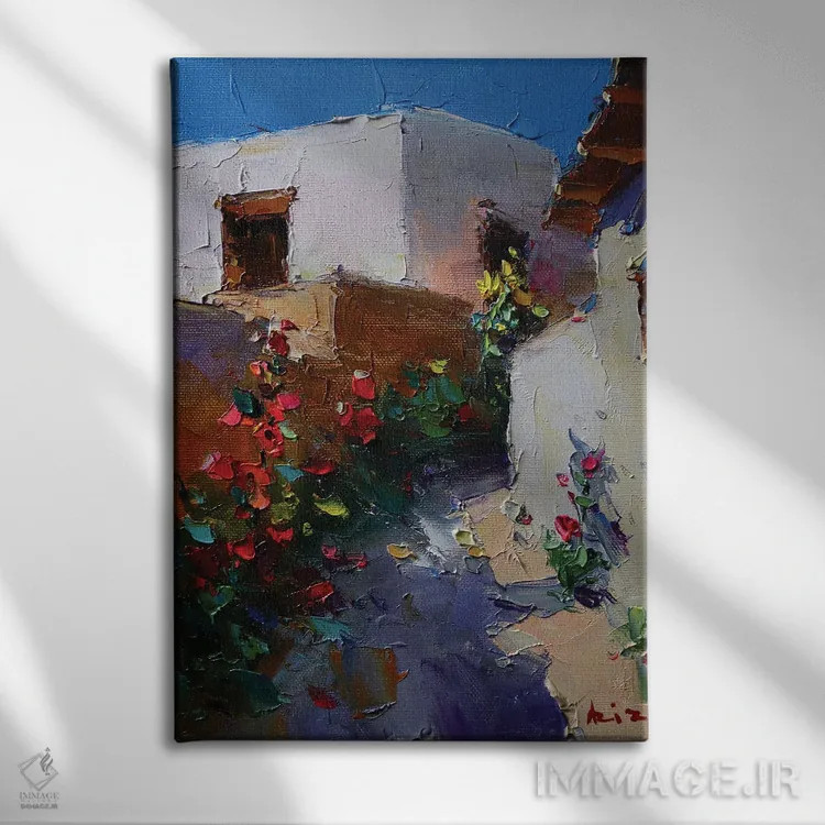 تابلو خیابان جنوبی اثر عزیز سلیماناف - نمای روبهرو روی دیوار