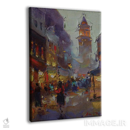 تابلو عصر اثر عزیز سلیماناف - نمای پرسپکتیو محصول