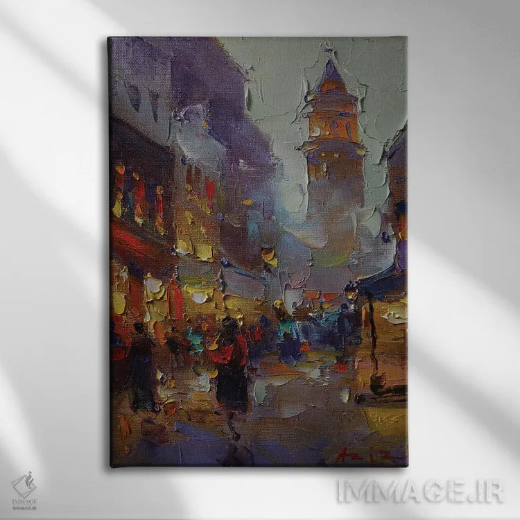 تابلو عصر اثر عزیز سلیماناف - نمای روبهرو روی دیوار