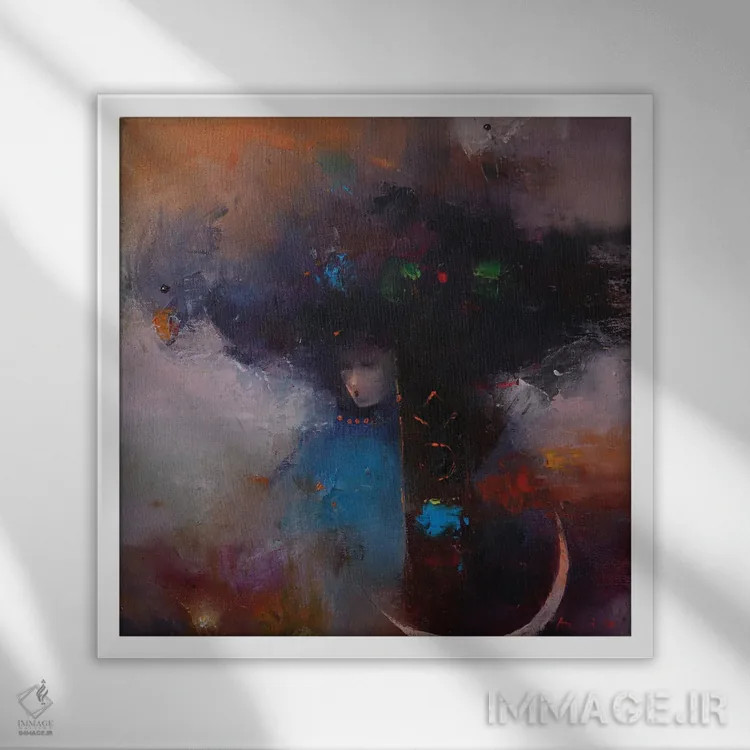 تابلو رویا اثر عزیز سلیماناف - نمای قابدار سفید