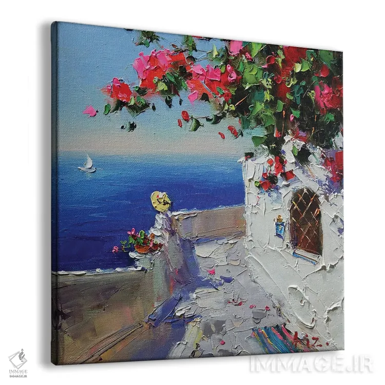 تابلو رویابافی اثر عزیز سلیماناف - نمای پرسپکتیو محصول