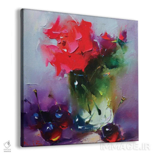 تابلو رز قرمز برای تو اثر عزیز سلیماناف - نمای پرسپکتیو محصول