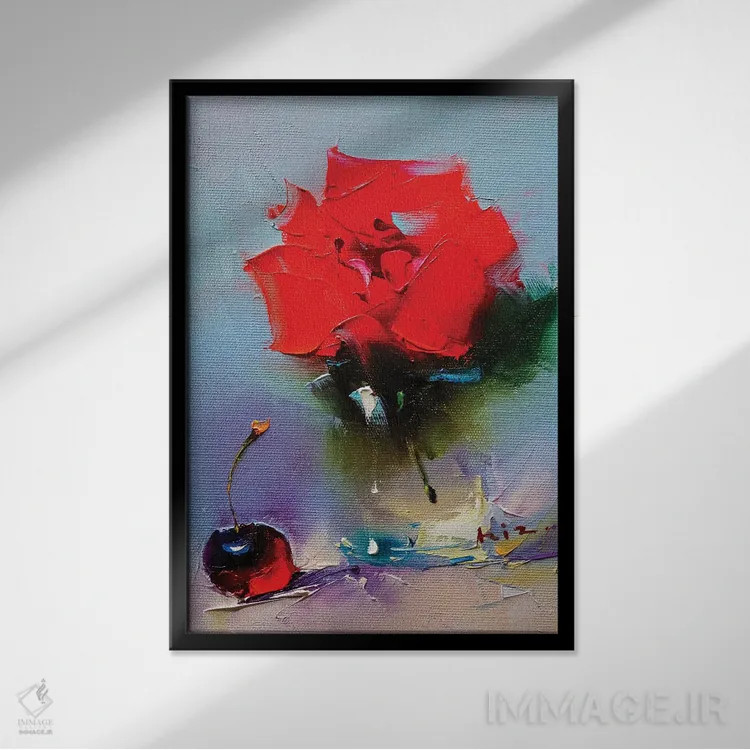 تابلو برای تو اثر عزیز سلیماناف - نمای قابدار مشکی