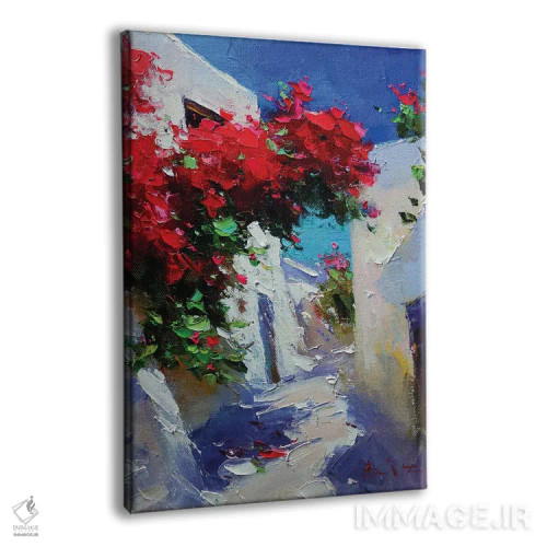 تابلو خیابان سفید اثر عزیز سلیماناف - نمای پرسپکتیو محصول