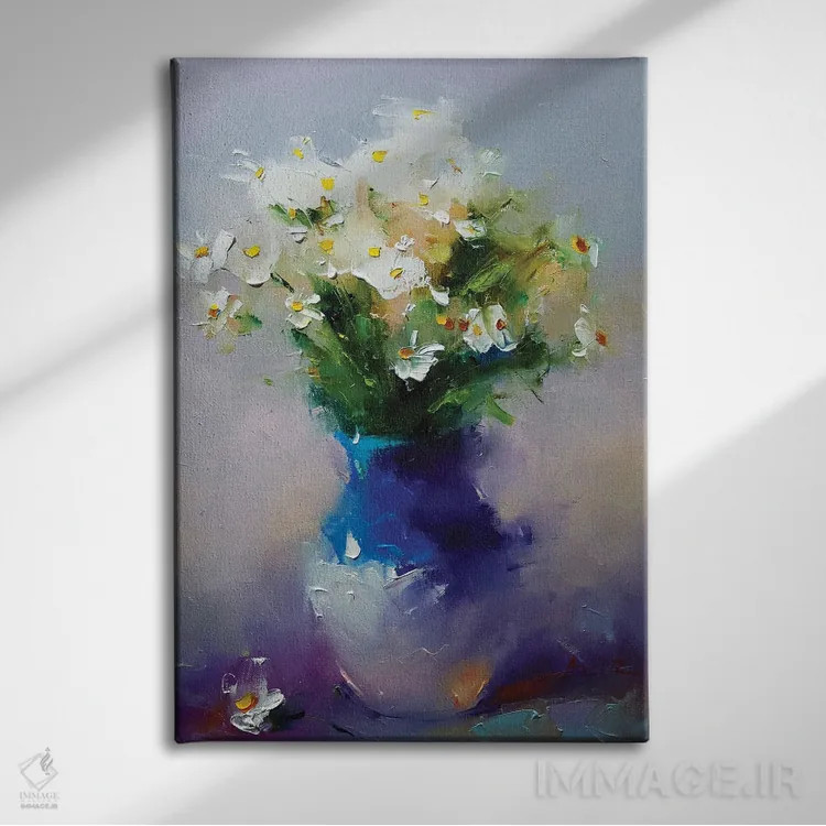 تابلو رویای سفید اثر عزیز سلیماناف - نمای روبهرو روی دیوار