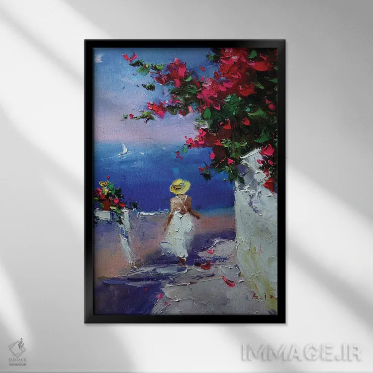 تابلو برای یک رویا اثر عزیز سلیماناف - نمای قابدار مشکی