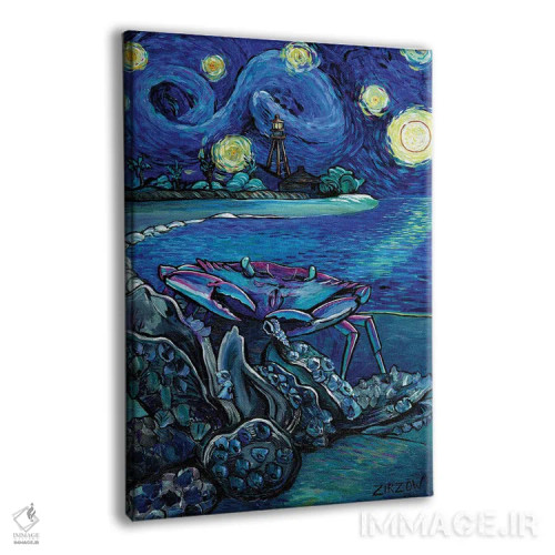 تابلو خرچنگ و صدف اثر آماندا زیرزو - نمای پرسپکتیو محصول