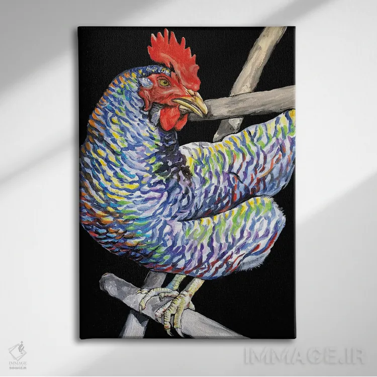 تابلو مرغ کونگ پائو (غذای چینی) اثر آماندا زیرزو - نمای روبهرو روی دیوار