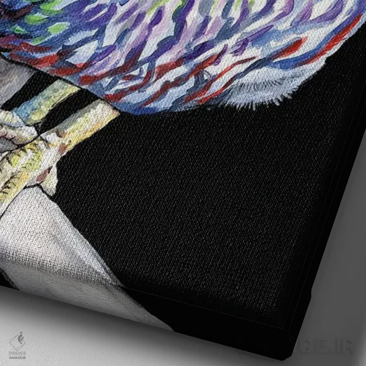 تابلو مرغ کونگ پائو (غذای چینی) اثر آماندا زیرزو - نمای نزدیک بافت بوم