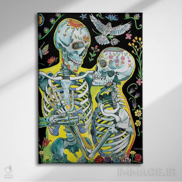 تابلو ابدیّت اثر آماندا زیرزو - نمای روبهرو روی دیوار