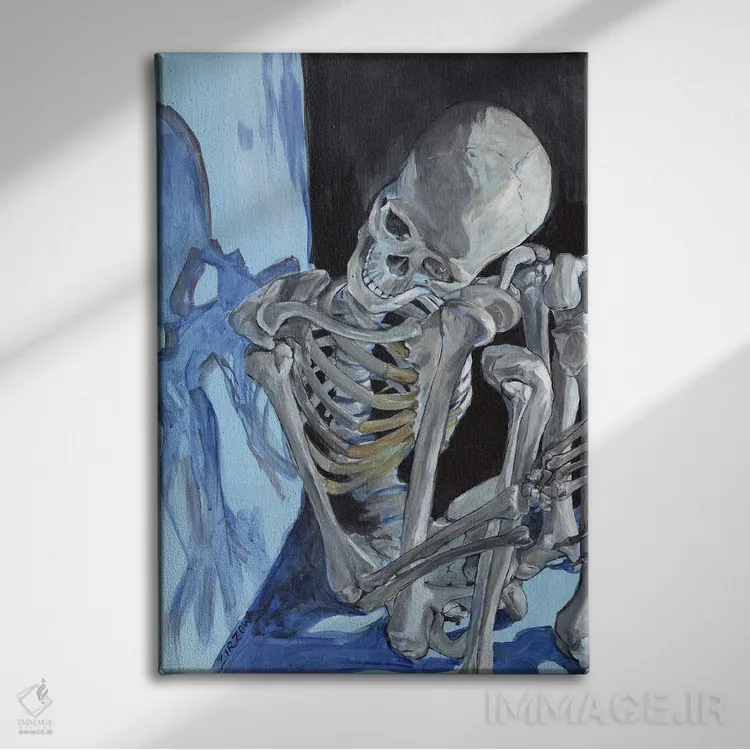 تابلو افسرده اثر آماندا زیرزو - نمای روبهرو روی دیوار