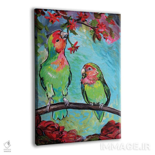 تابلو گلی برای مرغ عشق من اثر آماندا زیرزو - نمای پرسپکتیو محصول