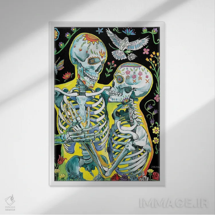 تابلو ابدیّت اثر آماندا زیرزو - نمای قابدار سفید