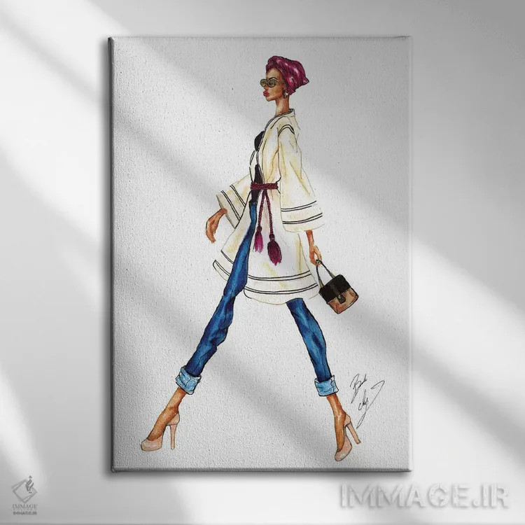 تابلو رهسپار شدن اثر بروک اشلی - نمای روبهرو روی دیوار