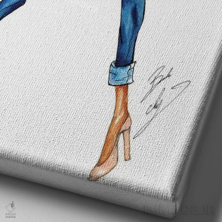 تابلو رهسپار شدن اثر بروک اشلی - نمای نزدیک بافت بوم