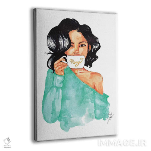 تابلو لیوان شاد اثر بروک اشلی - نمای پرسپکتیو محصول