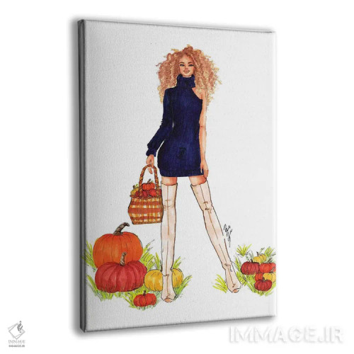 تابلو مزرعه کدو تنبل اثر بروک اشلی - نمای پرسپکتیو محصول