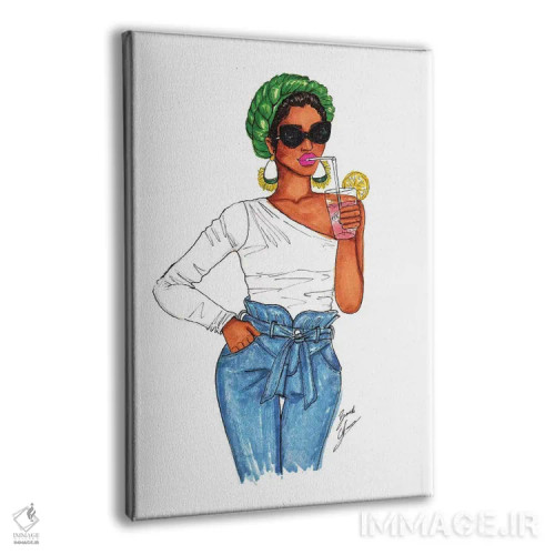 تابلو لیموناد صورتی اثر بروک اشلی - نمای پرسپکتیو محصول