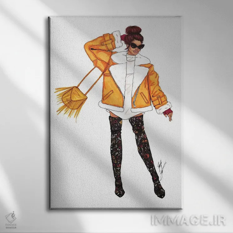 تابلو استایل خیابانی اثر بروک اشلی - نمای روبهرو روی دیوار