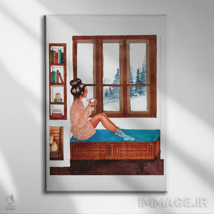 تابلو برفگیر شده اثر بروک اشلی - نمای روبهرو روی دیوار