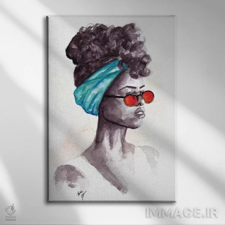 تابلو عینک آفتابی اثر بروک اشلی - نمای روبهرو روی دیوار