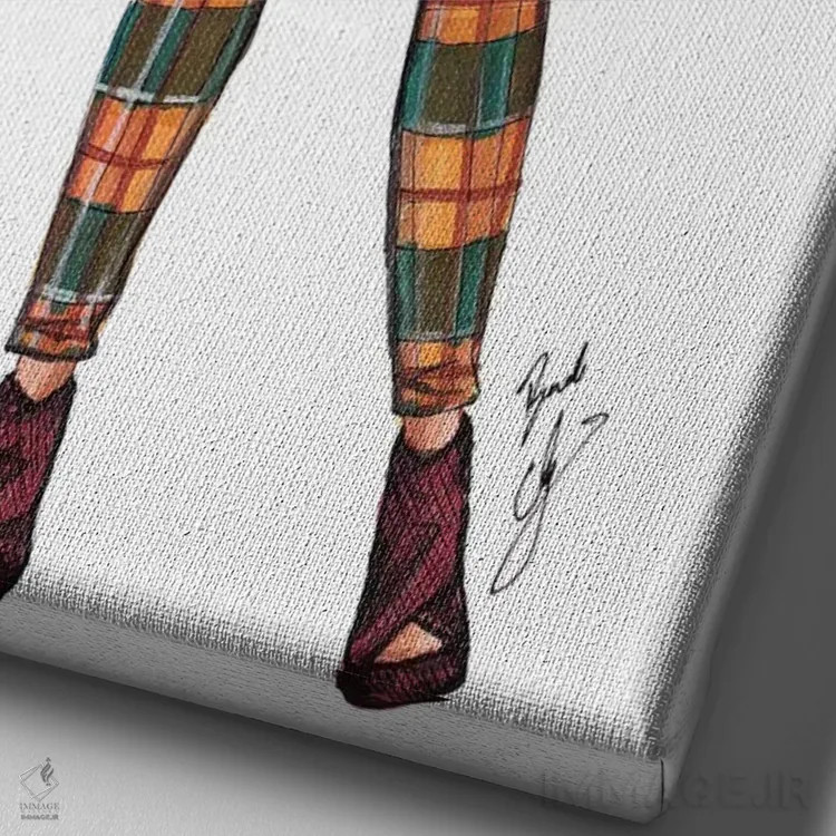 تابلو حالوهوای پاییزی اثر بروک اشلی - نمای نزدیک بافت بوم